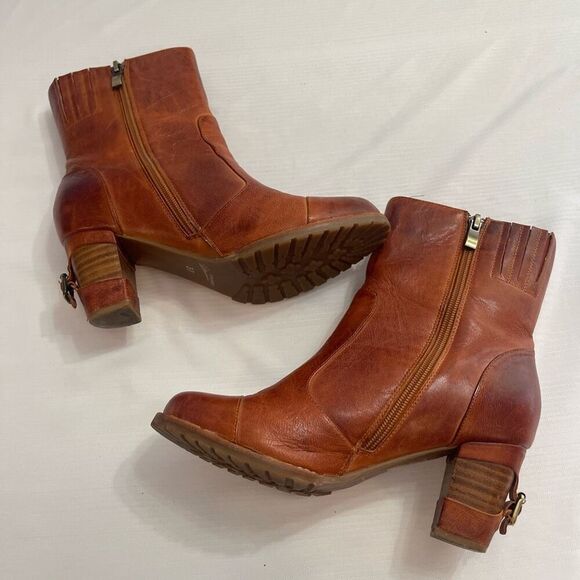 Antelope Brown Leather Boots Size Euro 37 US 7 - Picture 10 of 11